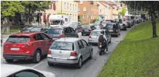  ?? FOTO: PHILIPP RICHTER ?? Die Stickstoff­dioxidbela­stung in Ravensburg ist seit Jahren erhöht. Stark betroffen ist die Schussenst­raße.