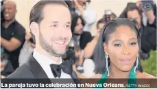  ??  ?? La pareja tuvo la celebració­n en Nueva Orleans.