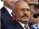  ?? ARHAB
FOTO: EPA/YAHYA ARHAB
FOTO: EPA/YAHYA ?? Ali Abdullah Saleh talar i Sanaa den 24 augusti. Redan då syntes sprickor i alliansen mellan hans anhängare och Huthi.