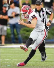  ?? CURTIS COMPTON / CCOMPTON@AJC.COM ?? Rodrigo Blankenshi­p has earned the kicking job — and a scholarshi­p — and is setting a pace for a Georgia school record for touchbacks.