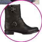  ??  ?? Bovver boots: Amal means business in hers — try on these from Hobbs, £169