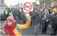  ?? REUTERS ?? Protesters take part in ‘March for the Climate’ in Katowice on Saturday.