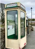  ?? ?? Tourist info: Repurposed kiosk in Co. Wicklow