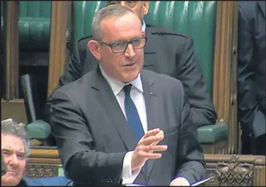  ??  ?? Stewart Hosie, SNP economy spokesman, reminded the Chancellor of the cuts to Scotland’s budget