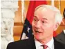  ??  ?? GOV. ASA HUTCHINSON