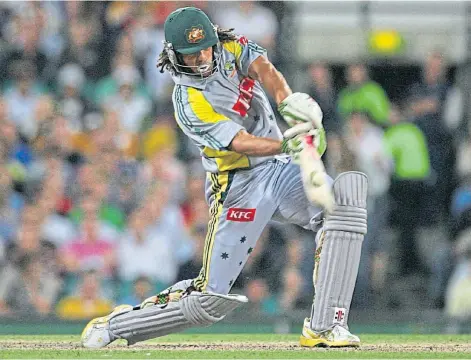  ?? ?? PHENOMENON: Australian Andrew Symonds was a powerhouse cricket player whether batting, fielding or bowling.