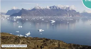  ??  ?? Fjord Karrat, Groenland