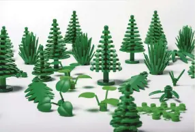  ??  ?? To reduce its fossil-fuel-based products, Lego launched sustainabl­e bricks made of sugarcane plastic