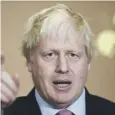  ??  ?? 0 Boris Johnson: returning home to a party ‘civil war’