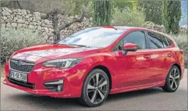  ??  ?? El Impreza 2018 se ofrece con un motor 1.6 de gasolina y 116 CV.