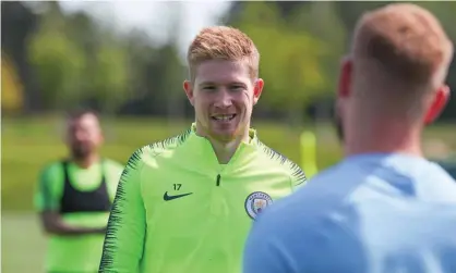  ??  ?? Kevin De Bruyne says his season was ‘mentally over’ after the Champions League defeat to Spurs. Photograph: Victoria Haydn/2019 Manchester City FC