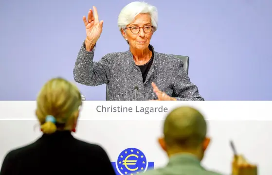  ??  ?? Christine Lagarde, president of the European Central Bank, which has put the onus on government­s