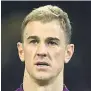  ??  ?? SHIPPED OUT: England No.1 Hart had to leave City