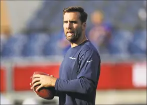  ?? Ron Schwane / Assocaited Press ?? Jets QB Joe Flacco says he wont be ready for the season opener following offseason neck surgery.