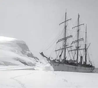  ?? ALBERT SENOUQUE/OMP ?? El “Pourquoi-Pas”, barco de Jean-Baptiste Charcot, amarrado en 1909.