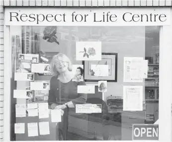  ??  ?? Elizabeth Crouchman, president of New Brunswick Right to Life, says her province is just different.