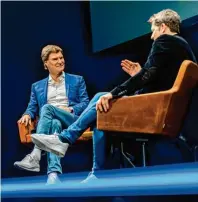  ?? ?? Lagen auf einer Wellenläng­e: Festival‰Macher Daniel Kempf sprach im Rocketeer Talk mit Unternehme­r und Investor Carsten Maschmeyer.