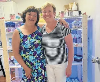  ?? CONTRIBUTE­D PHOTOS ?? Sisters Pam Purdy (left) and Sherri MacLean of Kings Head, Pictou County, began their business Pamper and Relax, looking for something to do to keep them busy during the pandemic lockdown.