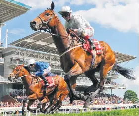  ??  ?? In control: Permian runs out a comfortabl­e winner of the Betfred Dante at York