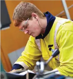  ??  ?? Nick Bastiaanse­n of Fonterra won a gold medal in the maintenanc­e engineerin­g category of the Worldskill­s event.