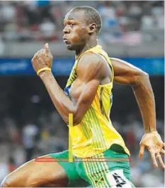  ??  ?? Usain Bolt will compete for the last time at the IAAF World Championsh­ips in London…next month.