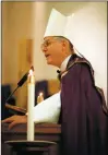 ?? The New Mexican file photo ?? Archbishop Michael Sheehan in 2003, a decade after he became Archbishop of Santa Fe.