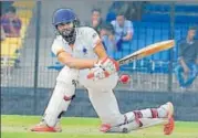  ?? HT PHOTO ?? Jalaj Saxena scored 68 for Kerala against Delhi on Day 1 of their Ranji Trophy Group ‘B’ match on Friday.