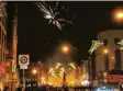  ?? Foto: B. Hohlen ?? In der Innenstadt wurde an Silvester trotz Verbots geböllert.