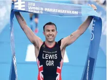  ?? British Triathlon ?? Rio Paralympic­s gold medallist Andy Lewis’ latest silverware came at October’s ITU Paratriath­lon World Cup