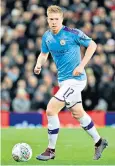  ??  ?? Waiting game: Kevin De Bruyne said no talks had been held about his future