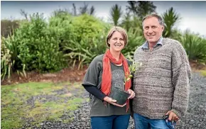 ??  ?? Hawke’s Bay farmers Greg and Rachel Hart have been regenerati­ve farming for 15 years at Mangarara Station in Elsthorpe.