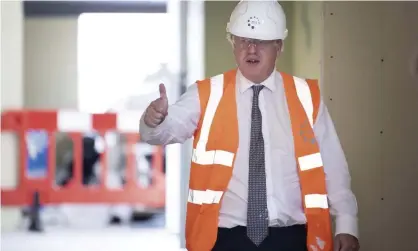  ??  ?? Boris Johnson ‘cannot cope with Keir Starmer’s questionin­g. Instead, he prefers inane photo opportunit­ies.’ Photograph: Matthew Horwood/AP