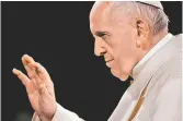  ?? STEFANO RELLANDINI/REUTERS ?? Bergoglio combatirá el crimen, según AMLO.