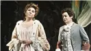  ??  ?? In 'Rosenkaval­ier' at the Vienna State Opera, alongside Gwyneth Jones (r), in 1968