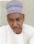  ??  ?? Elder brother of the deceased, Suleiman Sabo Jama’are