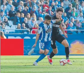  ?? FOTO: LOF ?? Deportivo y Málaga firmaron tablas (1-1) en el partido de la primera vuelta en Riazor