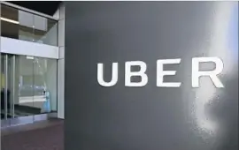  ?? Eric Risberg Associated Press ?? UBER’S headquarte­rs in San Francisco. The company paid the hackers $100,000 to destroy the data, according to the lawsuit filed by L.A. City Atty. Mike Feuer.