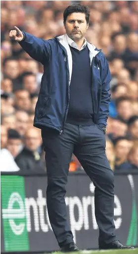  ?? Picture: Getty Images ?? AMBITIOUS. Tottenham Hotspur manager Mauricio Pochettino isn’t content with only conquering England ... he has set his sights on Europe.