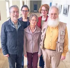  ?? FOTO: KENSBOCK ?? Thomas Ruffmann, Elke Schneider, Elisabeth Schell, Andrea Spans und Martin Schell, von links.