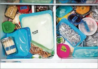  ?? FOR THE WASHINGTON POST SCOTT SUCHMAN/ ?? Yeast, nuts, tomato paste and ginger are among foods that benefit from freezer storage.