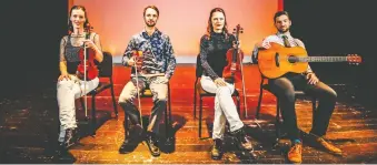  ?? ?? The Fitzgerald­s are a family group performing Celtic fiddle pieces. They play The Bassment on April 12.