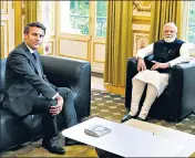  ?? AP ?? Prime Minister Narendra Modi with French President Emmanuel Macron in Paris.