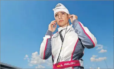  ??  ?? Álex Palou, en el Indianápol­is Motor Speedway ayer cuando disputó el ‘Fast Nine’.