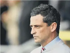  ??  ?? Jack Ross watches his side lose at Burton.