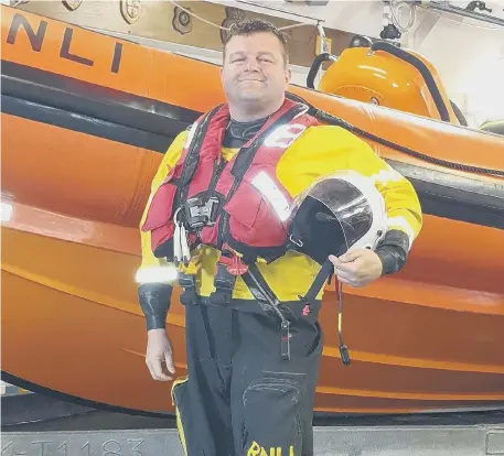  ?? ?? RNLI helm Rob Gargaro at Portsmouth Lifeboat Station.