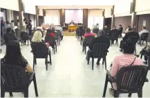  ??  ?? Asamblea del Colegio de Abogados, el pasado miércoles.