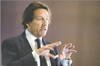  ?? PETER J. THOMPSON ?? Quebecor Inc. CEO Pierre Karl Péladeau says his Montreal-based company is in a good spot with its expansion plans outside Quebec and considerin­g options, including acquiring Shaw's Freedom Mobile wireless division.