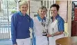  ?? ?? ON A ROLL: Ronel Hough, (second) Lydia Palmer (ladies captain) and first-placed Laeticia Smith, who was the novice winner at the Kenton Bowling Club competitio­n.