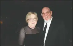  ?? (NWA Democrat-Gazette file photo/Carin Schoppmeye­r) ?? Sharon Jones-Young and Jerry Young stand for a photo a previous Art of Hospice. Sharon was presented the Bernice Young Jones Award at the benefit.