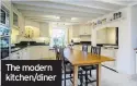  ??  ?? The modern kitchen/diner